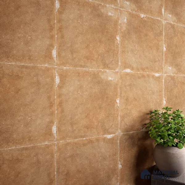 Stone Wall & Floor Tile TL 07418 Dek Stone Natural 2 ft x 2 ft Matte Finish Vitrified Tile - 9 mm | Suitable For living Room, Bedroom, Bathroom (Sample)
