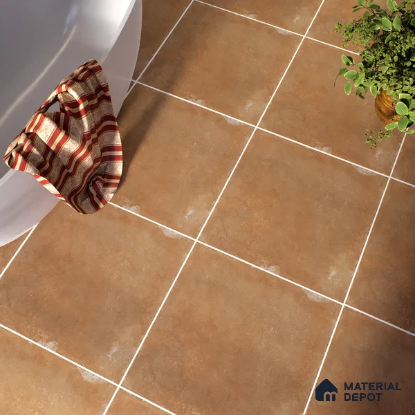 Stone Wall & Floor Tile TL 07418 Dek Stone Natural 2 ft x 2 ft Matte Finish Vitrified Tile - 9 mm | Suitable For living Room, Bedroom, Bathroom (Sample)