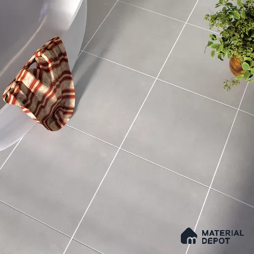 Stone Wall & Floor Tile TL 07409 Azzule Grey 2 ft x 2 ft Matte Finish Vitrified Tile - 9 mm | 4 Random Design | Suitable For living Room, Bedroom, Kitchen | Random Designs