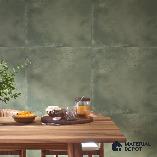 Stone Wall & Floor Tile TL 07415 Vint Jade 2 ft x 2 ft Matte Finish Vitrified Tile - 9 mm | Suitable For living Room, Bedroom, Bathroom | Random Designs