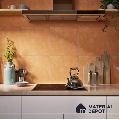 Cement Wall & Floor Tile TL 07410 Azzule Jaisalmer 2 ft x 2 ft Matte Finish Vitrified Tile - 9 mm | 4 Random Design | Suitable For living Room, Bedroom, Kitchen | Random Designs