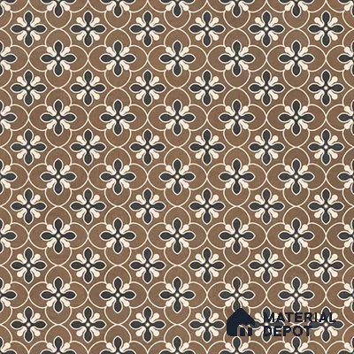 Moroccan Wall & Floor Tile TL 07278 Trend Sark Decor 5017 200 mm x 200 mm Matte Finish Vitrified Tile - 8 mm | 4 Random Design | Suitable For living Room, Bedroom, Kitchen | Please Expect a Slight Variation of Pattern (Sample)