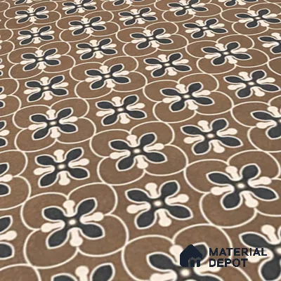 Moroccan Wall & Floor Tile TL 07278 Trend Sark Decor 5017 200 mm x 200 mm Matte Finish Vitrified Tile - 8 mm | 4 Random Design | Suitable For living Room, Bedroom, Kitchen | Please Expect a Slight Variation of Pattern (Sample)