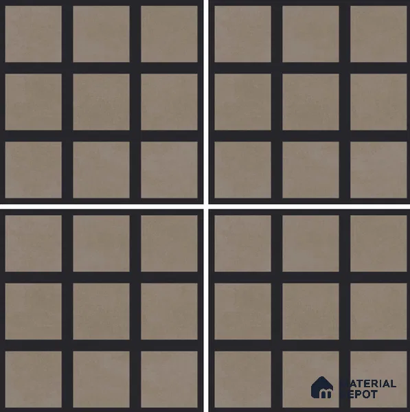 Moroccan Wall & Floor Tile TL 07268 Trend Harvest Decor 5006 200 mm x 200 mm Matte Finish Vitrified Tile - 8 mm | 4 Random Design | Suitable For living Room, Bedroom, Kitchen | Please Expect a Slight Variation of Pattern (Sample)