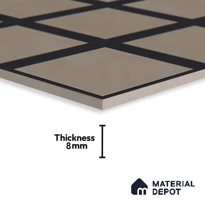 Moroccan Wall & Floor Tile TL 07268 Trend Harvest Decor 5006 200 mm x 200 mm Matte Finish Vitrified Tile - 8 mm | 4 Random Design | Suitable For living Room, Bedroom, Kitchen | Please Expect a Slight Variation of Pattern (Sample)