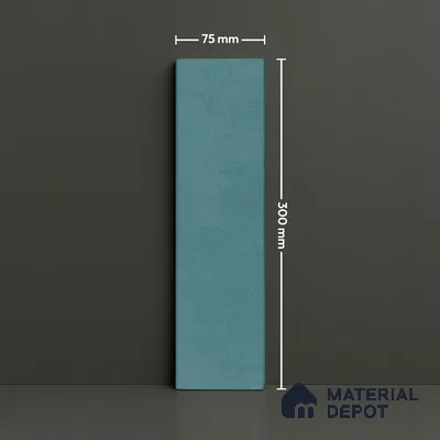 Subway Wall Tile TL 07367 B Trend Mint 300 mm x 75 mm Matte Finish Vitrified Tile - 8.5 mm | 4 Random Design | Suitable For Bathroom, Kitchen Backsplash