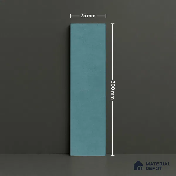 Subway Wall Tile TL 07367 B Trend Mint 300 mm x 75 mm Matte Finish Vitrified Tile - 8.5 mm | 4 Random Design | Suitable For Bathroom, Kitchen Backsplash