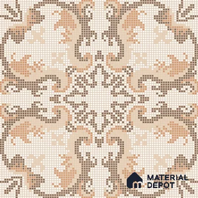 Moroccan Wall & Floor Tile TL 07279 Trend Sark Decor 5018 200 mm x 200 mm Matte Finish Vitrified Tile - 8 mm | 4 Random Design | Suitable For living Room, Bedroom, Kitchen | Please Expect a Slight Variation of Pattern