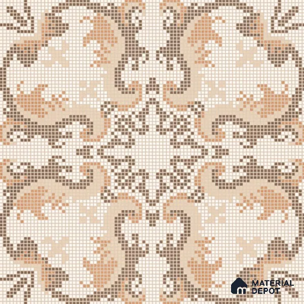 Moroccan Wall & Floor Tile TL 07279 Trend Sark Decor 5018 200 mm x 200 mm Matte Finish Vitrified Tile - 8 mm | 4 Random Design | Suitable For living Room, Bedroom, Kitchen | Please Expect a Slight Variation of Pattern
