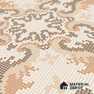 Moroccan Wall & Floor Tile TL 07279 Trend Sark Decor 5018 200 mm x 200 mm Matte Finish Vitrified Tile - 8 mm | 4 Random Design | Suitable For living Room, Bedroom, Kitchen | Please Expect a Slight Variation of Pattern