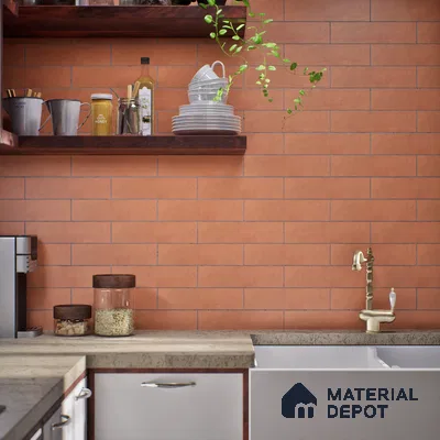 Subway Wall Tile TL 07365 B Trend Terra 300 mm x 75 mm Matte Finish Vitrified Tile - 8.5 mm | 4 Random Design | Suitable For Bathroom, Kitchen Backsplash (Sample)
