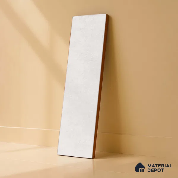 Subway Wall Tile TL 07366 B Trend White 300 mm x 75 mm Matte Finish Vitrified Tile - 8.5 mm | 4 Random Design | Suitable For Bathroom, Kitchen Backsplash