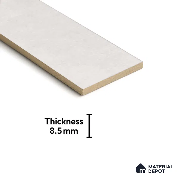 Subway Wall Tile TL 07366 B Trend White 300 mm x 75 mm Matte Finish Vitrified Tile - 8.5 mm | 4 Random Design | Suitable For Bathroom, Kitchen Backsplash