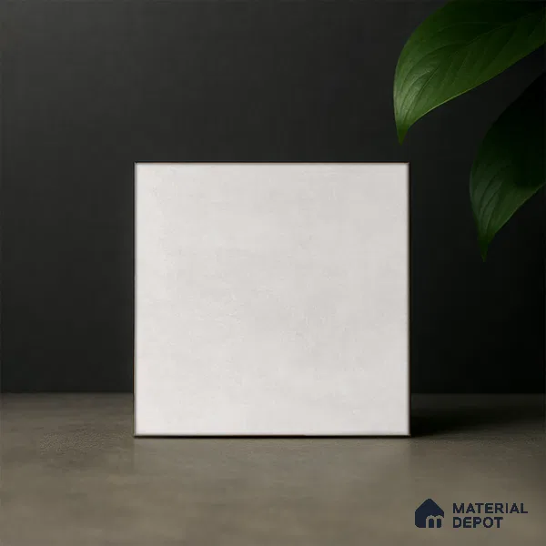 Subway Wall & Floor Tile TL 07366 Trend White 200 mm x 200 mm Matte Finish Vitrified Tile - 8 mm | 4 Random Design | Suitable For Kitchen, Bathroom, Dining Area | Please Expect a Slight Variation of Pattern