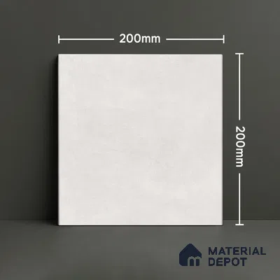 Subway Wall & Floor Tile TL 07366 Trend White 200 mm x 200 mm Matte Finish Vitrified Tile - 8 mm | 4 Random Design | Suitable For Kitchen, Bathroom, Dining Area | Please Expect a Slight Variation of Pattern