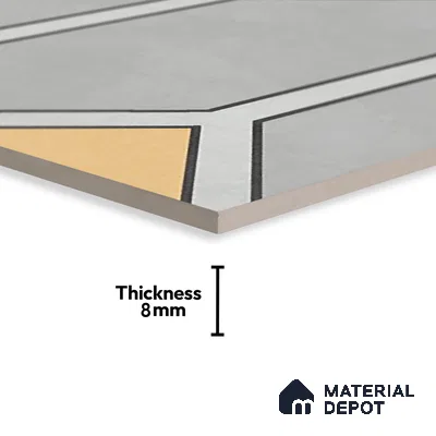 Moroccan Wall & Floor Tile TL 07281 Trend Silver Decor 6004 200 mm x 200 mm Matte Finish Vitrified Tile - 8 mm | 4 Random Design | Suitable For living Room, Bedroom, Kitchen | Please Expect a Slight Variation of Pattern