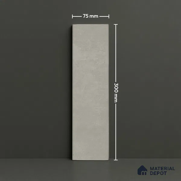 Subway Wall Tile TL 07374 B Trend Sand 300 mm x 75 mm Matte Finish Vitrified Tile - 8.5 mm | 4 Random Design | Suitable For Kitchen, Bathroom, Dining Area
