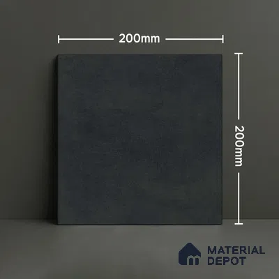 Subway Wall & Floor Tile TL 07371 Trend Black 200 mm x 200 mm Matte Finish Vitrified Tile - 8 mm | 4 Random Design | Suitable For Kitchen, Bathroom, Balcony | Please Expect a Slight Variation of Pattern