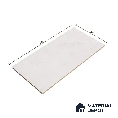 Marble Wall & Floor Tile TL 07388 Claros Grey 4 ft x 2 ft Glossy Finish Vitrified Tile - 9 mm | 4 Random Design | Suitable For living Room, Bedroom, Kitchen (Sample)