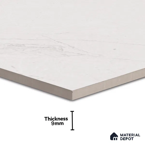 Marble Wall & Floor Tile TL 07388 Claros Grey 4 ft x 2 ft Glossy Finish Vitrified Tile - 9 mm | 4 Random Design | Suitable For living Room, Bedroom, Kitchen (Sample)