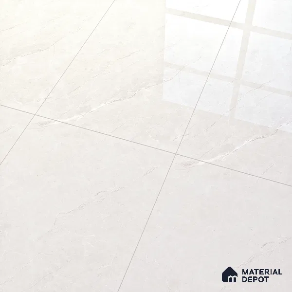 Marble Wall & Floor Tile TL 07388 Claros Grey 4 ft x 2 ft Glossy Finish Vitrified Tile - 9 mm | 4 Random Design | Suitable For living Room, Bedroom, Kitchen (Sample)