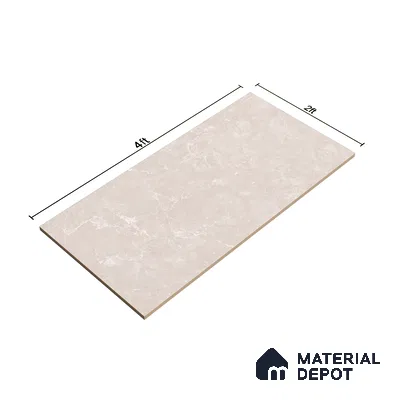 Marble Wall & Floor Tile TL 07393 Pearl Galaxy Gray Posh 4 ft x 2 ft Glossy Finish Vitrified Tile - 9 mm | Suitable For living Room, Bedroom, Kitchen (Sample)