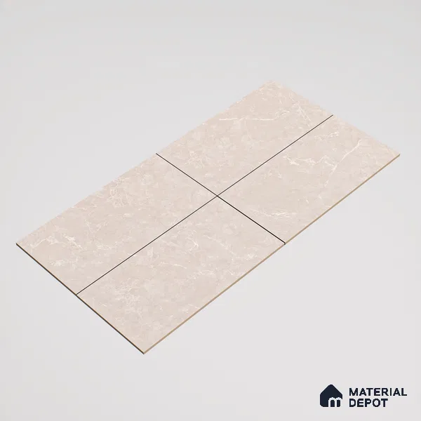 Marble Wall & Floor Tile TL 07393 Pearl Galaxy Gray Posh 4 ft x 2 ft Glossy Finish Vitrified Tile - 9 mm | Suitable For living Room, Bedroom, Kitchen (Sample)