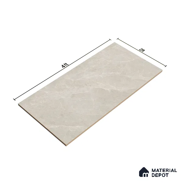Marble Wall & Floor Tile TL 07383 Italian Galaxy 4 ft x 2 ft Glossy Finish Vitrified Tile - 9 mm | 4 Random Design | Suitable For living Room, Bedroom, Kitchen (Sample)