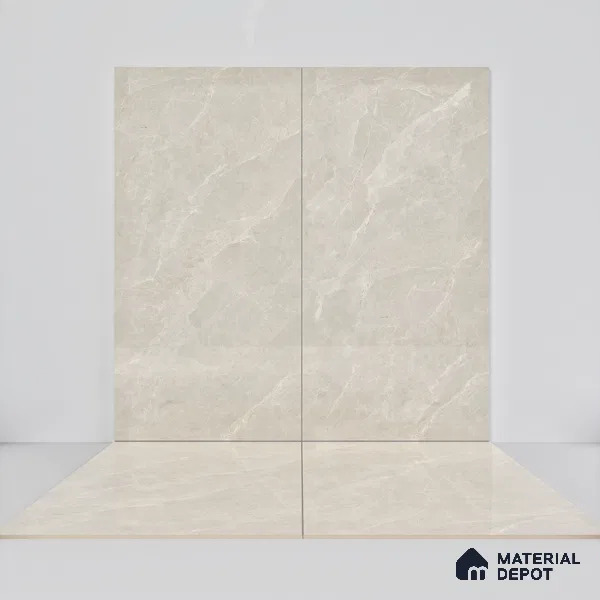 Marble Wall & Floor Tile TL 07383 Italian Galaxy 4 ft x 2 ft Glossy Finish Vitrified Tile - 9 mm | 4 Random Design | Suitable For living Room, Bedroom, Kitchen (Sample)
