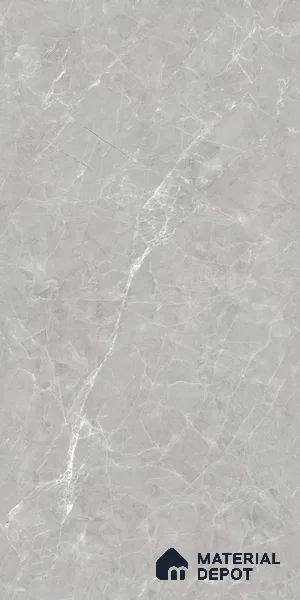 Marble Wall & Floor Tile TL 07385 Admire Gris 4 ft x 2 ft Glossy Finish Vitrified Tile - 9 mm | 4 Random Design | Suitable For living Room, Bedroom, Kitchen