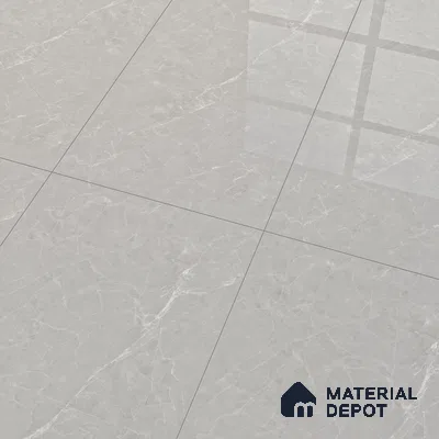 Marble Wall & Floor Tile TL 07385 Admire Gris 4 ft x 2 ft Glossy Finish Vitrified Tile - 9 mm | 4 Random Design | Suitable For living Room, Bedroom, Kitchen