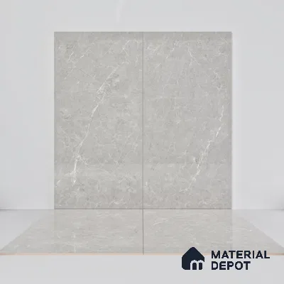 Marble Wall & Floor Tile TL 07385 Admire Gris 4 ft x 2 ft Glossy Finish Vitrified Tile - 9 mm | 4 Random Design | Suitable For living Room, Bedroom, Kitchen