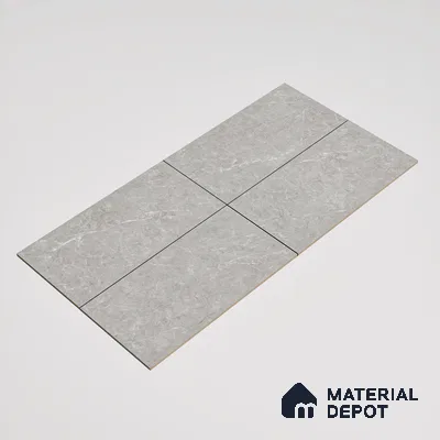 Marble Wall & Floor Tile TL 07385 Admire Gris 4 ft x 2 ft Glossy Finish Vitrified Tile - 9 mm | 4 Random Design | Suitable For living Room, Bedroom, Kitchen
