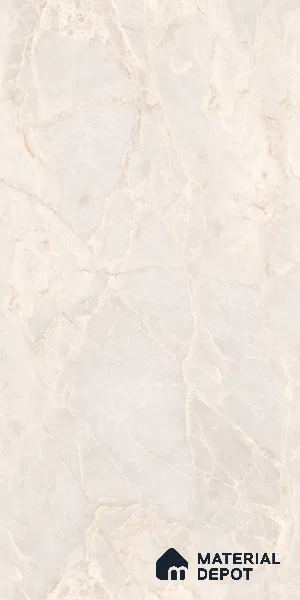 Marble Wall & Floor Tile TL 07387 Amphora Crema 4 ft x 2 ft Glossy Finish Vitrified Tile - 9 mm | 4 Random Design | Suitable For living Room, Bedroom, Kitchen (Sample)