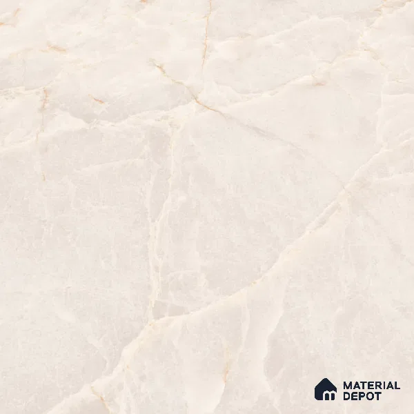 Marble Wall & Floor Tile TL 07387 Amphora Crema 4 ft x 2 ft Glossy Finish Vitrified Tile - 9 mm | 4 Random Design | Suitable For living Room, Bedroom, Kitchen (Sample)