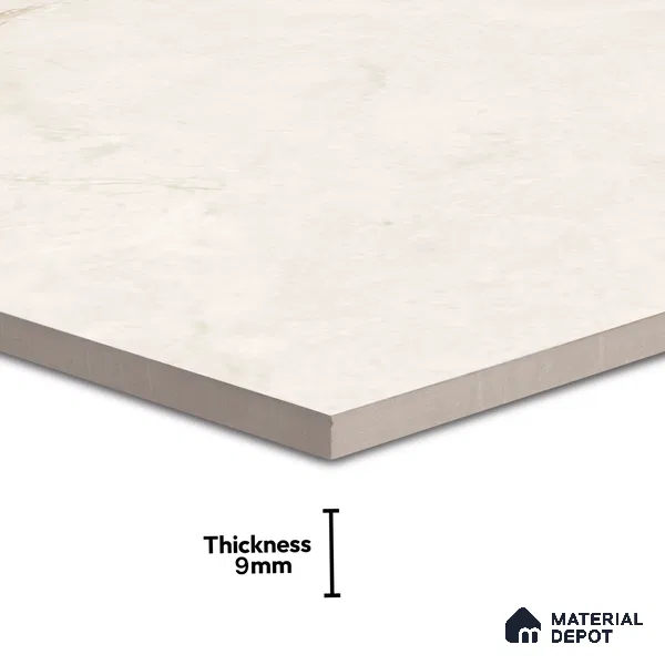 Marble Wall & Floor Tile TL 07411 Ciena Crema 4 ft x 2 ft Glossy Finish Vitrified Tile - 9 mm | Suitable For living Room, Bedroom, Kitchen
