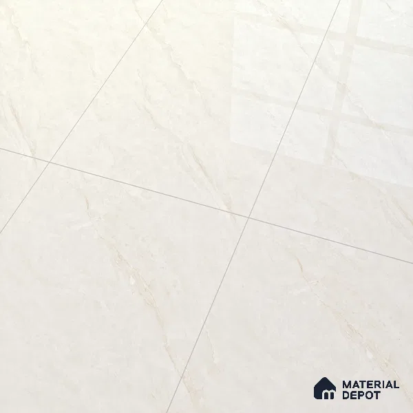 Marble Wall & Floor Tile TL 07411 Ciena Crema 4 ft x 2 ft Glossy Finish Vitrified Tile - 9 mm | Suitable For living Room, Bedroom, Kitchen
