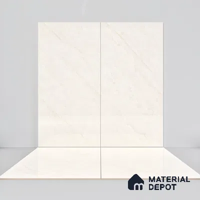 Marble Wall & Floor Tile TL 07411 Ciena Crema 4 ft x 2 ft Glossy Finish Vitrified Tile - 9 mm | Suitable For living Room, Bedroom, Kitchen