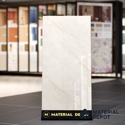 Marble Wall & Floor Tile TL 07411 Ciena Crema 4 ft x 2 ft Glossy Finish Vitrified Tile - 9 mm | Suitable For living Room, Bedroom, Kitchen