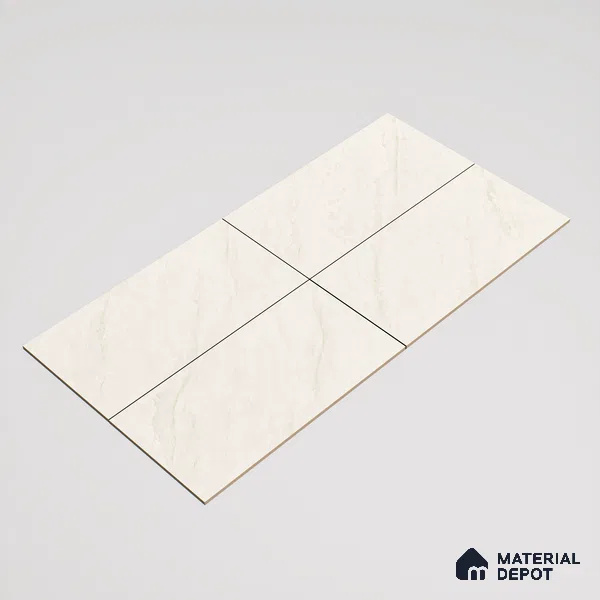 Marble Wall & Floor Tile TL 07411 Ciena Crema 4 ft x 2 ft Glossy Finish Vitrified Tile - 9 mm | Suitable For living Room, Bedroom, Kitchen