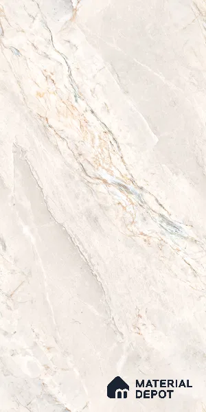 Marble Wall & Floor Tile TL 07390 Argenta Posh Pearl 4 ft x 2 ft Matte Finish Vitrified Tile - 9 mm | Suitable For living Room, Bedroom, Kitchen