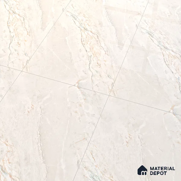 Marble Wall & Floor Tile TL 07390 Argenta Posh Pearl 4 ft x 2 ft Matte Finish Vitrified Tile - 9 mm | Suitable For living Room, Bedroom, Kitchen