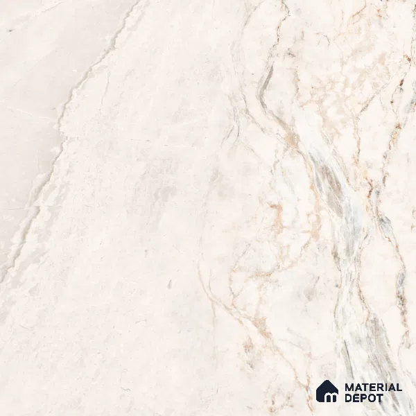 Marble Wall & Floor Tile TL 07390 Argenta Posh Pearl 4 ft x 2 ft Matte Finish Vitrified Tile - 9 mm | Suitable For living Room, Bedroom, Kitchen