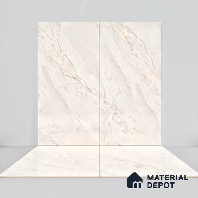 Marble Wall & Floor Tile TL 07390 Argenta Posh Pearl 4 ft x 2 ft Matte Finish Vitrified Tile - 9 mm | Suitable For living Room, Bedroom, Kitchen