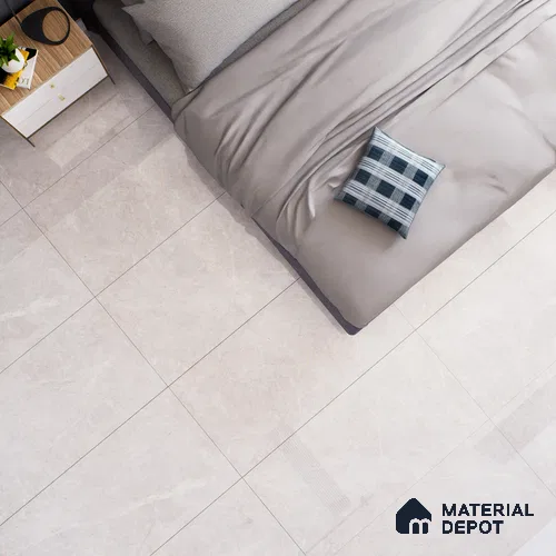 Marble Wall & Floor Tile TL 07391 Dior Gray Pearl 4 ft x 2 ft Matte Finish Vitrified Tile - 9 mm | Suitable For living Room, Bedroom, Kitchen
