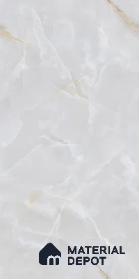 Marble Wall & Floor Tile TL 07389 Thunder Onyx Grey 4 ft x 2 ft Glossy Finish Vitrified Tile - 9 mm | 4 Random Design | Suitable For living Room, Bedroom, Kitchen