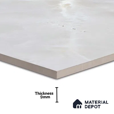 Marble Wall & Floor Tile TL 07389 Thunder Onyx Grey 4 ft x 2 ft Glossy Finish Vitrified Tile - 9 mm | 4 Random Design | Suitable For living Room, Bedroom, Kitchen