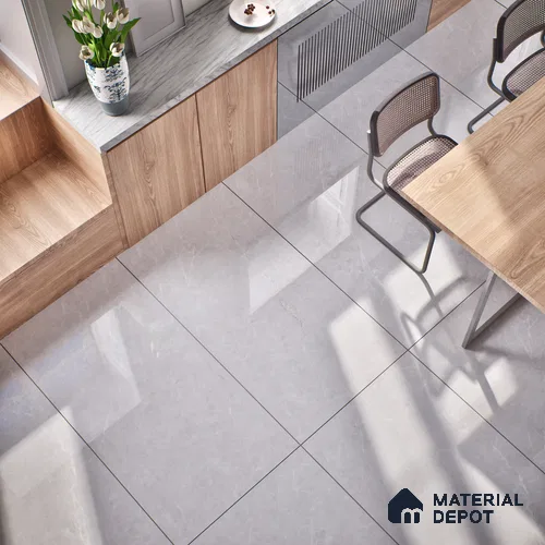 Marble Wall & Floor Tile TL 07386 Admire Light 4 ft x 2 ft Glossy Finish Vitrified Tile - 9 mm | 4 Random Design | Suitable For living Room, Bedroom, Kitchen
