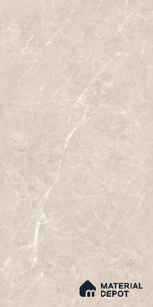 Marble Wall & Floor & Floor Tile TL 07384 Admire Crema 4 ft x 2 ft Glossy Finish Vitrified Tile - 9 mm | 4 Random Design | Suitable For living Room, Bedroom, Kitchen
