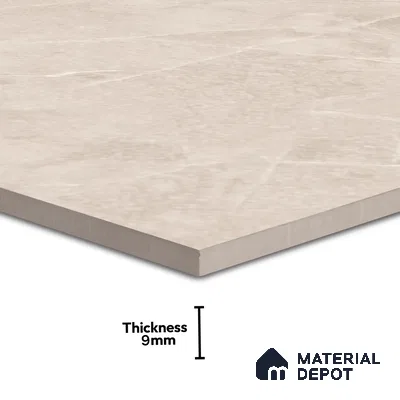 Marble Wall & Floor & Floor Tile TL 07384 Admire Crema 4 ft x 2 ft Glossy Finish Vitrified Tile - 9 mm | 4 Random Design | Suitable For living Room, Bedroom, Kitchen